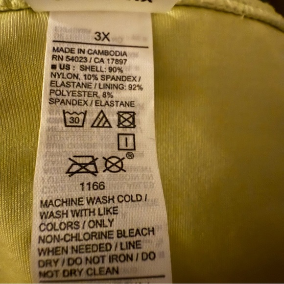 NWT Old Navy Women's Mid-Rise String Textured Citrine Size 3X - Picture 8 of 10